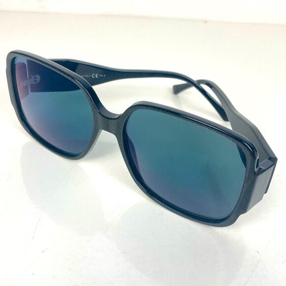 NWT * JIMMY CHOO Polarized Square Black Sunglasses - Picture 4 of 16